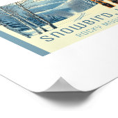 Snowbird Utah skigebied rotsachtige bergen Poster (Hoek)