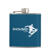 Snowbird Utah Snowboarder Heupfles (Voorkant)