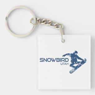 Snowbird Utah Snowboarder Sleutelhanger