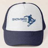 Snowbird Utah Snowboarder Trucker Pet (Voorkant)