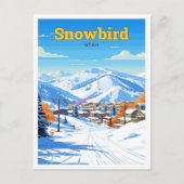 Snowbird Utah USA Reizen Illustratie Briefkaart (Voorkant)