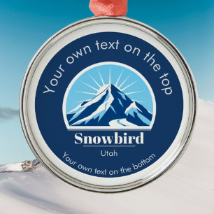 Snowbird Utah USA skigebied medaille Metalen Ornament