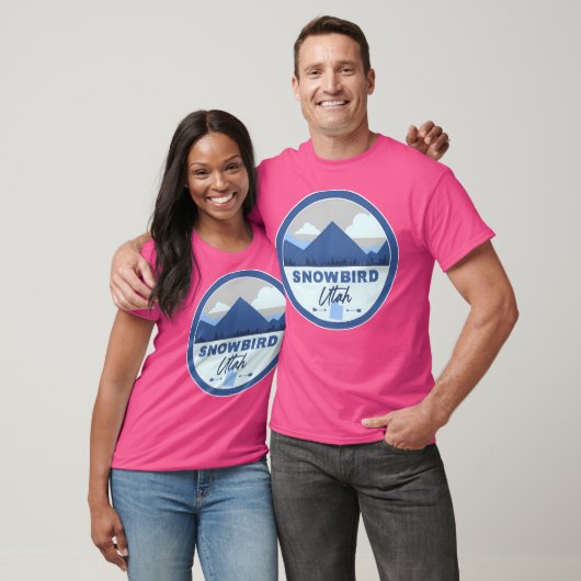 Snowbird Utah Ut Mountains Badge Hiking Souvenir T-shirt (Unisex)