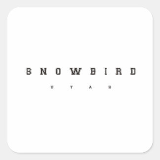 Snowbird Utah Vierkante Sticker