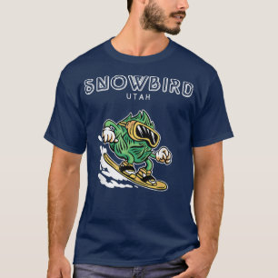 Snowbird UtahFunny Snowboarding Beer Hops T-shirt