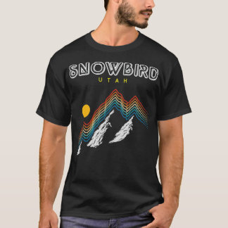 Snowbird UtahSki 1980s Retro T-shirt