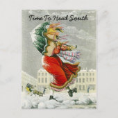 SNOWBIRD'S AANKONDIGING WINTERADRES BRIEFKAART (Voorkant)