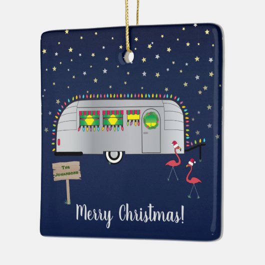 Snowbird's Kerstmis Keramisch Ornament (Links)