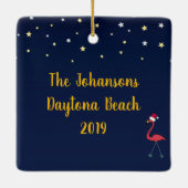 Snowbird's Kerstmis Keramisch Ornament (Achterkant)