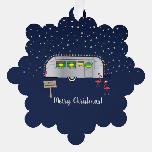 Snowbird's Kerstmis Ornament Kaart (Voorkant)