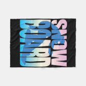Snowboard3 Fleece Deken (Voorkant (Horizontaal))