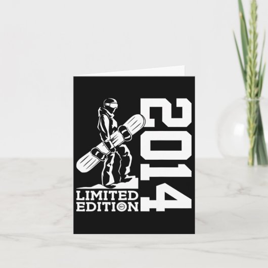 Snowboard 11e verjaardag Snowboard 2014 Snowboardi Kaart (Voorkant)