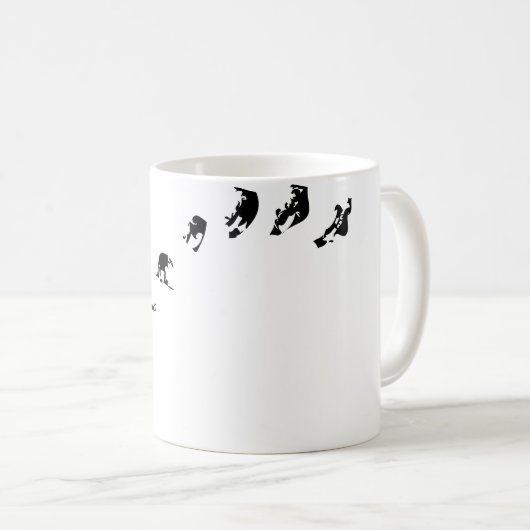 Snowboard 360 koffiemok (Voorkant rechts)