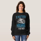 Snowboard accessoires faster higher further snowbo trui (Voorkant volledig)