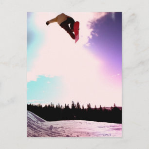 Snowboard Air Briefkaart