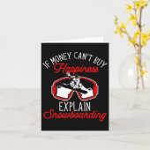 Snowboard als geld geen geluk kan kopen, leg het s kaart (Gele Bloem)