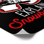 Snowboard als geld geen geluk kan kopen, leg het s poster (Hoek)