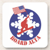 Snowboard Alta Drankjes Onderzetter (Voorkant)