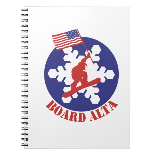 Snowboard Alta Notitieboek (Voorkant)