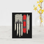 Snowboard American Flag Winter Sports Alpine Snowb Kaart (Gele Bloem)