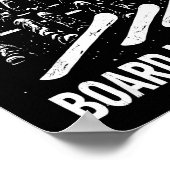 Snowboard Board Meeting Ski Lift Skier Winter Srts Poster (Hoek)