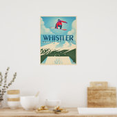 Snowboard Booter Whistler BC Travel Poster (Keuken)
