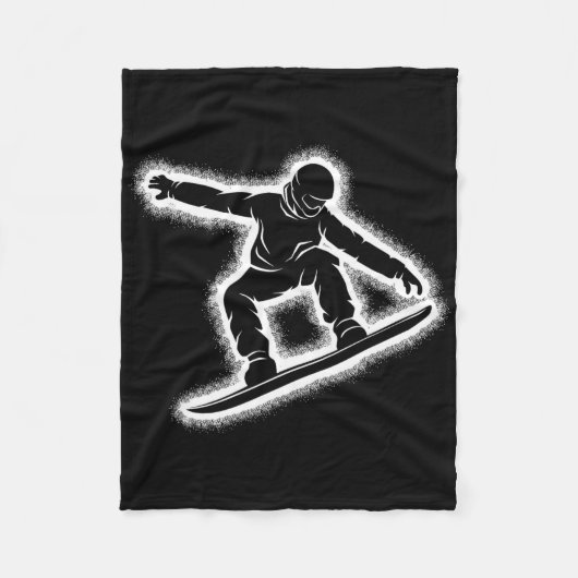 Snowboard Boys Kinder Mannen 1 Fleece Deken (Voorkant)
