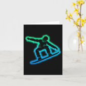 Snowboard Boys Kinder Mannen Kaart (Gele Bloem)