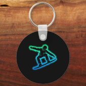 Snowboard Boys Kinder Mannen Sleutelhanger (Voorkant)