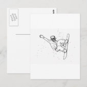 Snowboard Briefkaart (Voorkant / Achterkant)