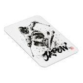 Snowboard Brush Art - Skier Light Magneet (Rechterzijde)