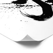 Snowboard Brush Art - Skier Women Poster (Hoek)