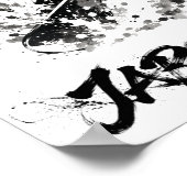 Snowboard Brush Art - Snowboarder cat Poster (Hoek)