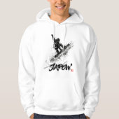 Snowboard Brush Art - Snowboarder Grab Hoodie (Voorkant)