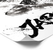 Snowboard Brush Art - Snowboarder light Poster (Hoek)