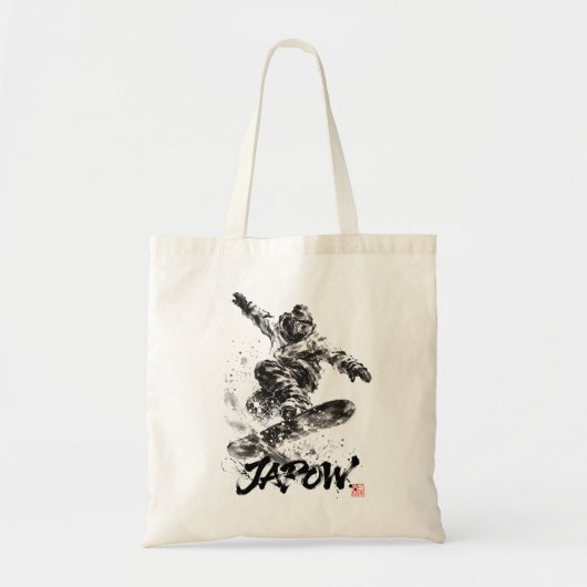 Snowboard Brush Art - Snowboarder Light Tote Bag (Voorkant)