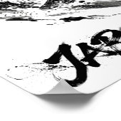 Snowboard Brush Art - Snowboarder Ninja Poster (Hoek)