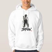 Snowboard Brush Art - Standing Samurai Musashi Hoodie (Voorkant)