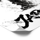 Snowboard Brush Art - Standing Samurai Musashi Poster (Hoek)