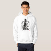 Snowboard Brush Art - Standing Samurai Musashi Ski Hoodie (Voorkant volledig)