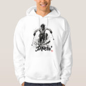 Snowboard Brush Art - Standing Samurai Musashi Ski Hoodie (Voorkant)