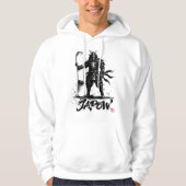 Snowboard Brush Art - Standing Samurai snowboard Hoodie (Voorkant)