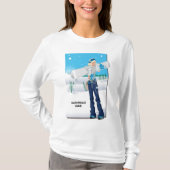 Snowboard Chick T-shirt (Voorkant)