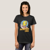 Snowboard Chick T-shirt (Voorkant volledig)