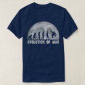 Snowboard Cool Evolution of Man Snowboarding T-shirt (Design voorkant)
