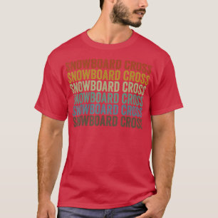 Snowboard Cross Sports Retro T-shirt