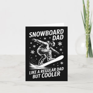 Snowboard Dad Funny Snowboarder Kaart