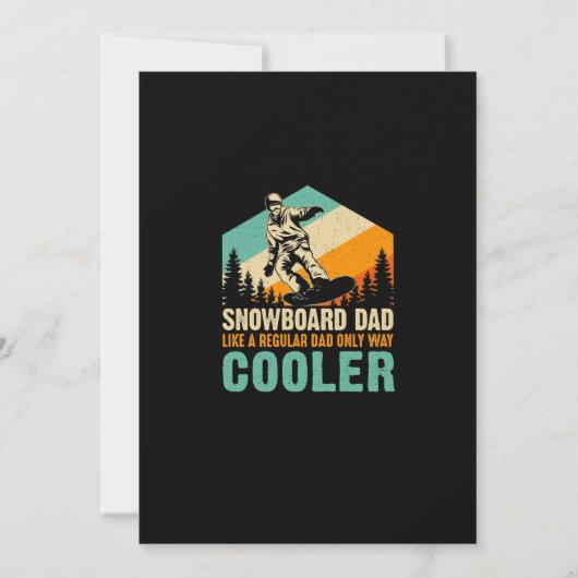 snowboard_dad_like_a_regular_dad_only_way_cooler save the date (Voorkant)