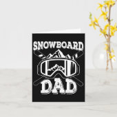 Snowboard Dad Mountain Range Snowboarding Vader F Kaart (Gele Bloem)