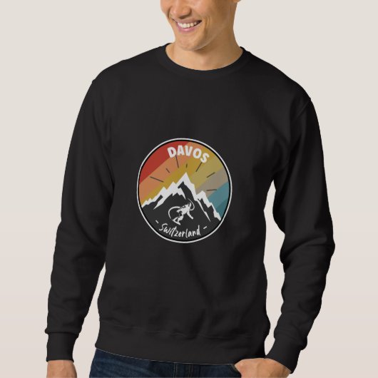 Snowboard Davos Switzerland Trui (Voorkant)